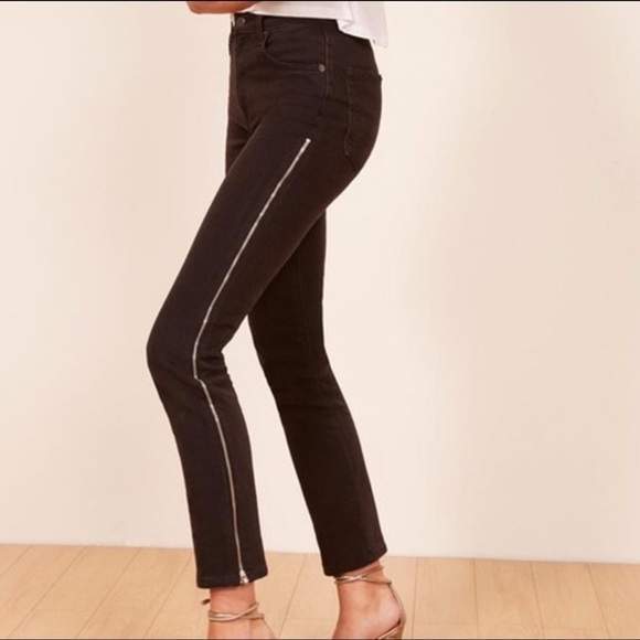 Reformation Hendrix Zipper Jeans Size 25 - Picture 2 of 16